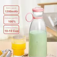 Portable USB Rechargeable Blender Bottle — 380ml Smoothie Maker