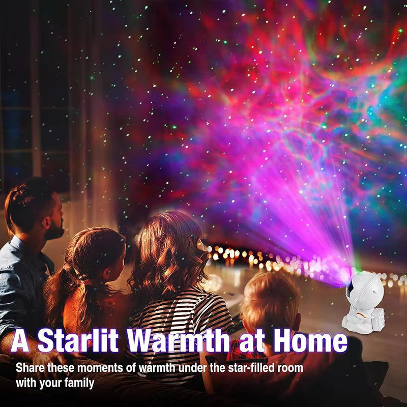 Galaxy Star Projector — Astronaut Nebula Night Light with Bluetooth Speaker