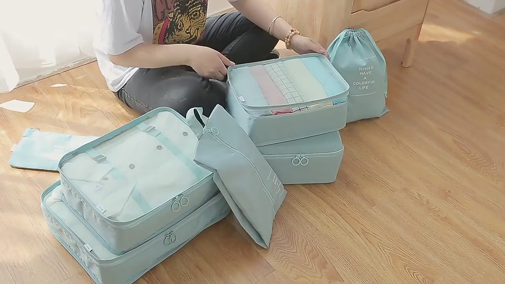 Packing Cubes Set — Travel Organiser for Luggage, 6 Piece